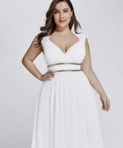 Ever-Pretty US Plus Size Sleeveless Grecian Style Formal Evening Dress