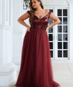 Ever-Pretty US Plus Size Long Sequin Special Occasion Dresses 40 Ever-Pretty US Plus Size Long Sequin Special Occasion Dresses