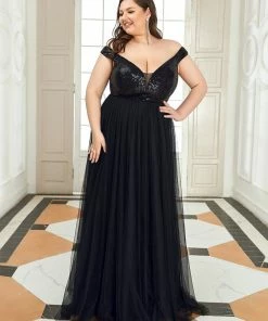 Ever-Pretty US Plus Size Long Sequin Special Occasion Dresses 75 Ever-Pretty US Plus Size Long Sequin Special Occasion Dresses