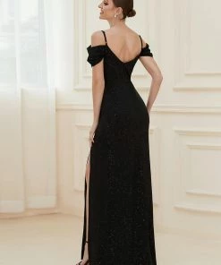 Ever-Pretty US SHOP BY OCCASION V-Neck Cold Shoulder Floor-Length Evening Dress