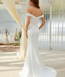 Ever-Pretty US Off The Shoulder Mermaid Corset Eloping Dress For Wedding