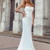 Ever-Pretty US Custom Size Sweetheart Simple Strapless Fishtail Eloping Wedding Dress Summer Dresses 2022