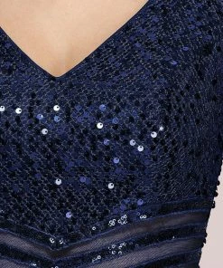 Ever-Pretty US SHOP BY OCCASION Sexy High-Low Maxi Chiffon Evening Dresses With Sequin