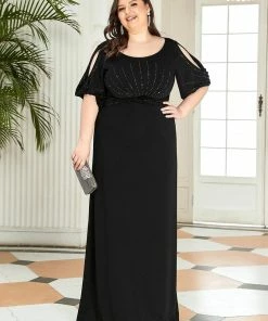 Ever-Pretty US Simple Plus Size Bodycon Maxi Mermaid Formal Evening Dress SHOP BY OCCASION