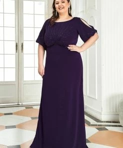 Ever-Pretty US Simple Plus Size Bodycon Maxi Mermaid Formal Evening Dress SHOP BY OCCASION