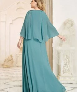 Ever-Pretty US Women's Plus Size Long Formal Bridesmaid Dress With Wraps SHOP BY OCCASION