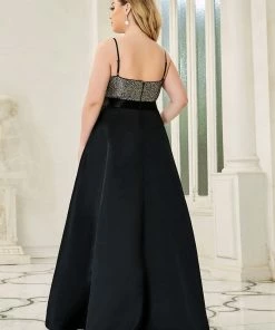 Ever-Pretty US Sparkly Plus Size Prom Dresses For Women With Asymmetrical Hems SHOP BY OCCASION