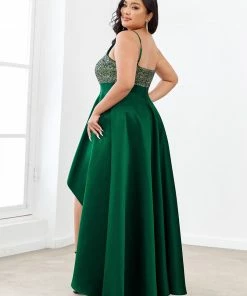 Ever-Pretty US Sparkly Plus Size Prom Dresses For Women With Asymmetrical Hems SHOP BY OCCASION
