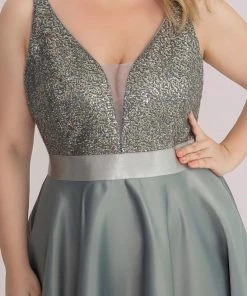 Ever-Pretty US Sparkly Plus Size Prom Dresses For Women With Asymmetrical Hems SHOP BY OCCASION
