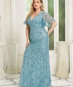 Ever-Pretty US Plus Size Long Mermaid Formal Dresses For Weddings SHOP BY OCCASION