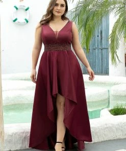 Ever-Pretty US Women's V-Neck High Low Cocktail Party Dresses SHOP BY OCCASION