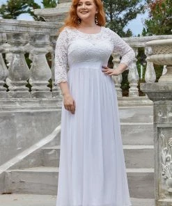 Ever-Pretty US Summer Dresses 2022 Outdoor Casual Lace & Chiffon Wedding Dress For Eloping 15 Ever-Pretty US Summer Dresses 2022 Outdoor Casual Lace & Chiffon Wedding Dress For Eloping
