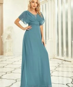 Ever-Pretty US SHOP BY OCCASION Women's A-Line Empire Waist Maxi Chiffon Evening Dress