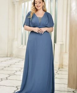 Ever-Pretty US Plus Size Empire Waist Chiffon Formal Maxi Evening Dress SHOP BY OCCASION