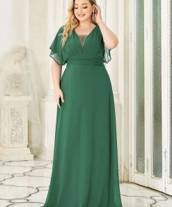 Ever-Pretty US Plus Size Empire Waist Chiffon Formal Maxi Evening Dress SHOP BY OCCASION