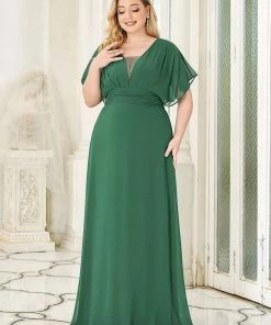 Ever-Pretty US Plus Size Empire Waist Chiffon Formal Maxi Evening Dress SHOP BY OCCASION