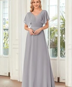 Ever-Pretty US SHOP BY OCCASION Women's A-Line Empire Waist Maxi Chiffon Evening Dress