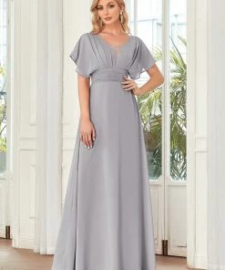 Ever-Pretty US SHOP BY OCCASION Women's A-Line Empire Waist Maxi Chiffon Evening Dress