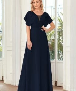 Ever-Pretty US SHOP BY OCCASION Women's A-Line Empire Waist Maxi Chiffon Evening Dress