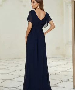 Ever-Pretty US SHOP BY OCCASION Women's A-Line Empire Waist Maxi Chiffon Evening Dress