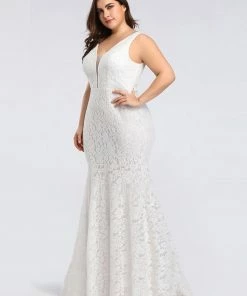 Ever-Pretty US SHOP BY OCCASION Sexy Fitted Lace Mermaid Evening Dress