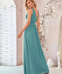 Ever-Pretty US Sleeveless V-Neck Maxi Chiffon Bridesmaid Dress Party Dresses