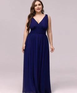 Ever-Pretty US Sleeveless V-Neck Maxi Chiffon Bridesmaid Dress Party Dresses