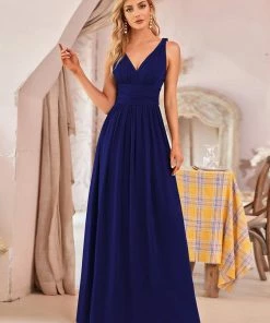 Ever-Pretty US Sleeveless V-Neck Maxi Chiffon Bridesmaid Dress Party Dresses