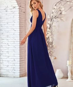 Ever-Pretty US Sleeveless V-Neck Maxi Chiffon Bridesmaid Dress Party Dresses