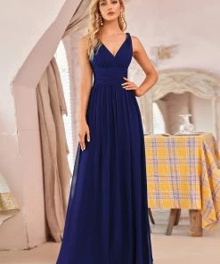 Ever-Pretty US Sleeveless V-Neck Maxi Chiffon Bridesmaid Dress Party Dresses