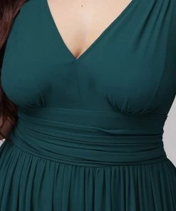 Ever-Pretty US Sleeveless V-Neck Maxi Chiffon Bridesmaid Dress Party Dresses