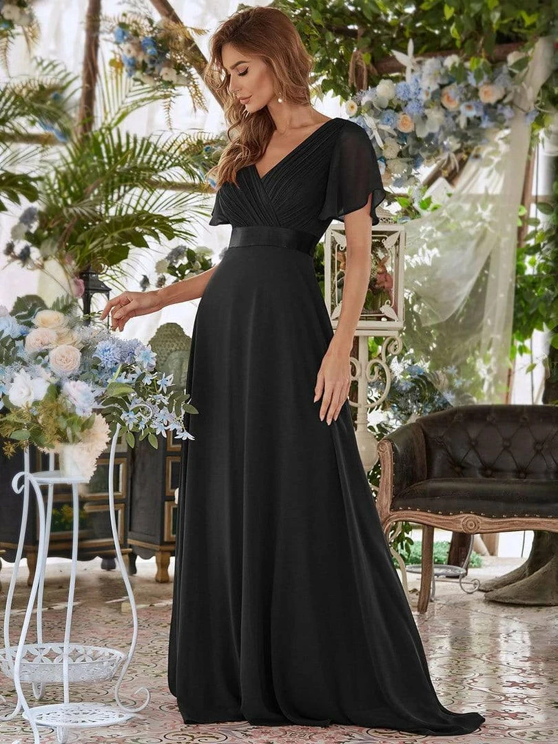 Ever-Pretty US Flutter Sleeves Empire Waist Long Chiffon Evening Dress SHOP BY OCCASION 20 Ever-Pretty US Flutter Sleeves Empire Waist Long Chiffon Evening Dress SHOP BY OCCASION