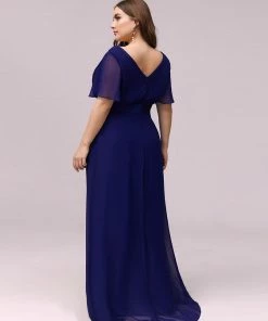 Ever-Pretty US Long Empire Waist Evening Dress With Short Flutter Sleeves Evening Dresses & Gowns 116 Ever-Pretty US Long Empire Waist Evening Dress With Short Flutter Sleeves Evening Dresses & Gowns