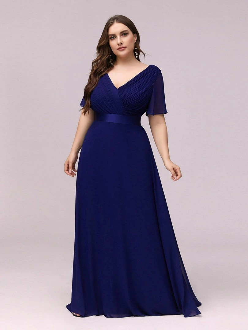 Ever-Pretty US Long Empire Waist Evening Dress With Short Flutter Sleeves Evening Dresses & Gowns 53 Ever-Pretty US Long Empire Waist Evening Dress With Short Flutter Sleeves Evening Dresses & Gowns
