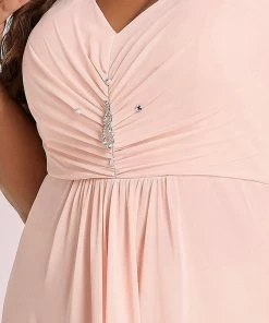 Ever-Pretty US V-Neck High-Low Chiffon Evening Party Dress