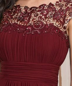 Ever-Pretty US Elegant Lace Cap Sleeve Maxi Long Chiffon Bridesmaid Dress 61 Ever-Pretty US Elegant Lace Cap Sleeve Maxi Long Chiffon Bridesmaid Dress