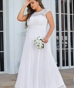 Ever-Pretty US Prom Dresses Plus Size Elegant Maxi Long Lace Cap Sleeve Bridesmaid Dress 159 Ever-Pretty US Prom Dresses Plus Size Elegant Maxi Long Lace Cap Sleeve Bridesmaid Dress