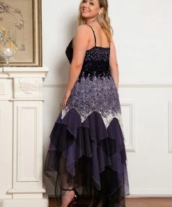 Ever-Pretty US Plus Size V Neck Asymmetrical Hems Prom Dresses 49 Ever-Pretty US Plus Size V Neck Asymmetrical Hems Prom Dresses