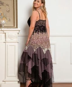 Ever-Pretty US Plus Size V Neck Asymmetrical Hems Prom Dresses 44 Ever-Pretty US Plus Size V Neck Asymmetrical Hems Prom Dresses