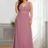 Ever-Pretty US Backless Lace A-Line Chiffon Bridesmaid Dress
