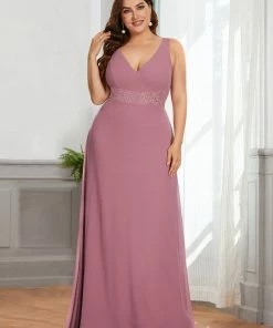 Ever-Pretty US Backless Lace A-Line Chiffon Bridesmaid Dress