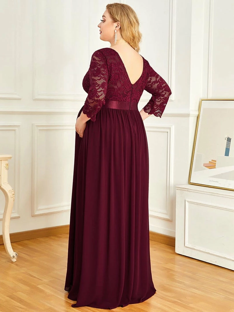 Ever-Pretty US Plus Size Sweetheart 3/4 Sleeve Floor-Length Lace Maternity Dress Maternity Dresses 12 Ever-Pretty US Plus Size Sweetheart 3/4 Sleeve Floor-Length Lace Maternity Dress Maternity Dresses