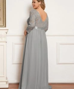 Ever-Pretty US Plus Size Long Lace Sleeve Maternity Formal Dresses Maternity Dresses