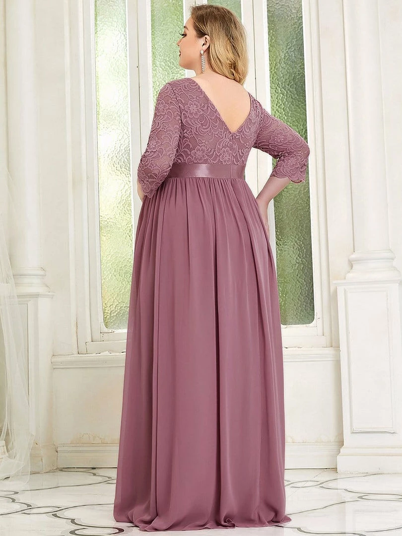 Ever-Pretty US Plus Size Sweetheart 3/4 Sleeve Floor-Length Lace Maternity Dress Maternity Dresses 24 Ever-Pretty US Plus Size Sweetheart 3/4 Sleeve Floor-Length Lace Maternity Dress Maternity Dresses