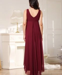 Ever-Pretty US Jeweled Top Asymmetrical Formal Maternity Dress