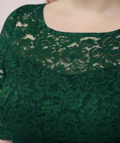 Ever-Pretty US SHOP BY OCCASION Elegant Lace Bodice Chiffon Maxi Evening Dress With Belt