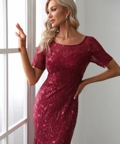 Ever-Pretty US Floral Sequin Print Maxi Long Fishtail Tulle Dresses With Half Sleeve SHOP BY OCCASION 51 Ever-Pretty US Floral Sequin Print Maxi Long Fishtail Tulle Dresses With Half Sleeve SHOP BY OCCASION