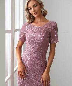 Ever-Pretty US Floral Sequin Print Maxi Long Fishtail Tulle Dresses With Half Sleeve SHOP BY OCCASION 42 Ever-Pretty US Floral Sequin Print Maxi Long Fishtail Tulle Dresses With Half Sleeve SHOP BY OCCASION