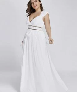 Ever-Pretty US Plus Size Sleeveless Grecian Style Formal Evening Dress